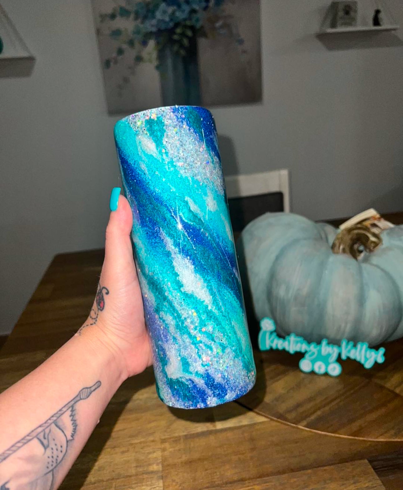 Custom Glitter Tumbler