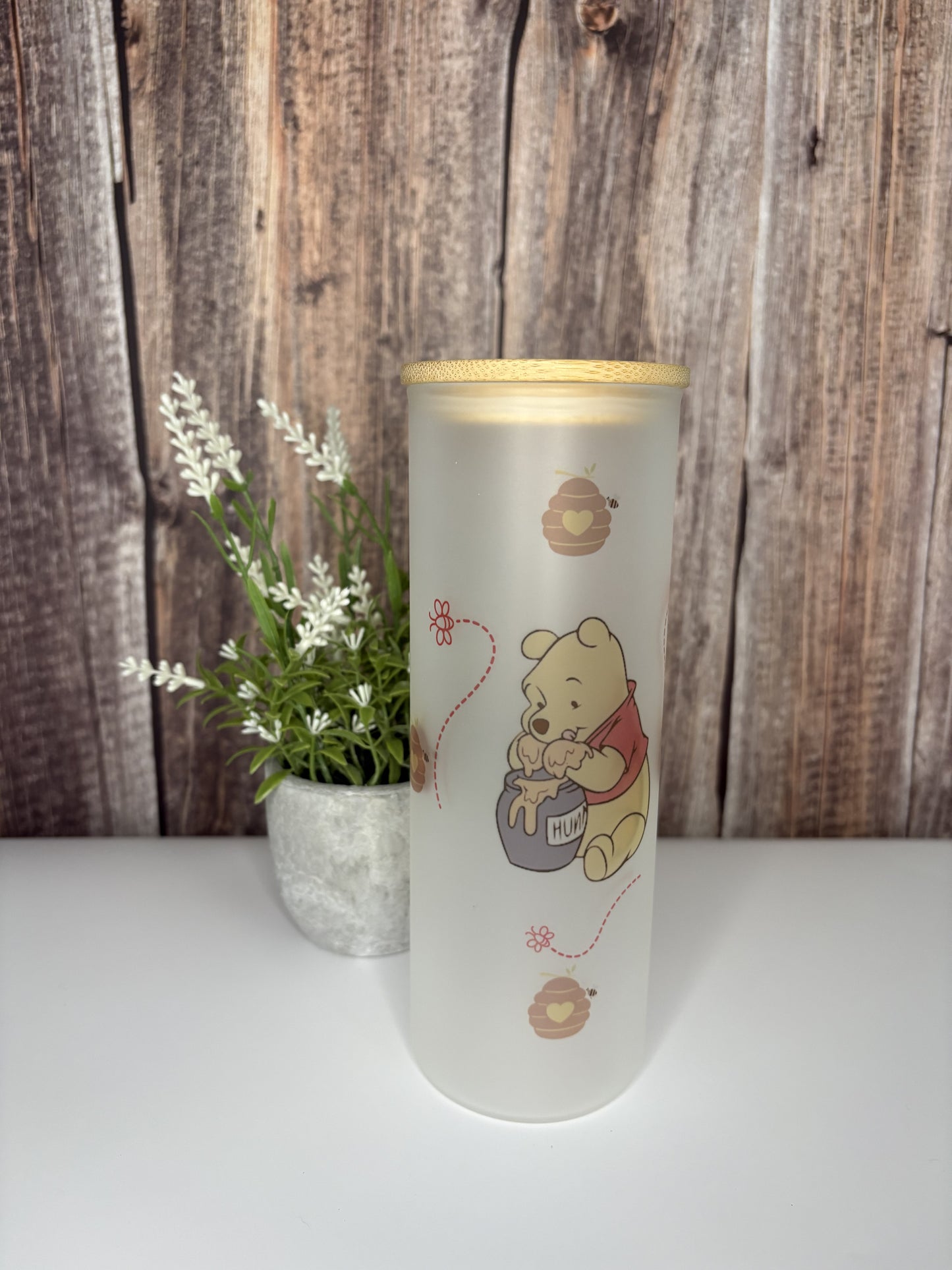 Honeypot Frosted Glass Cup