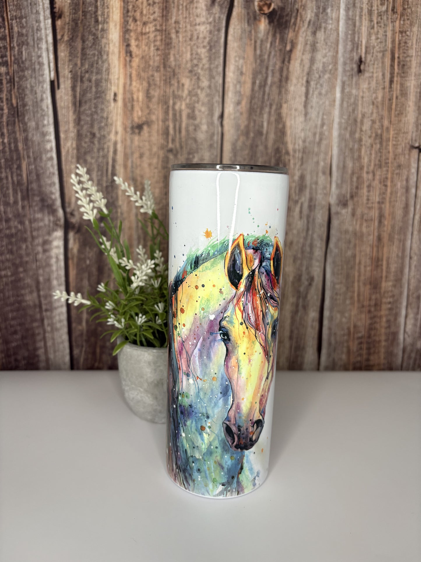 Colorful Horse Tumbler