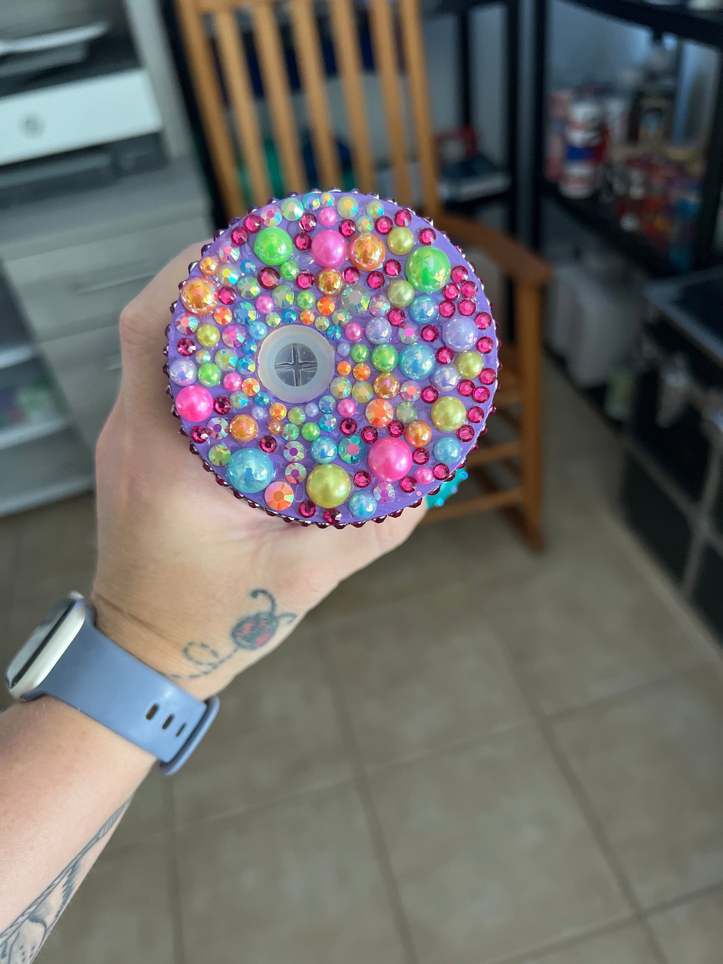 Rhinestone Lid