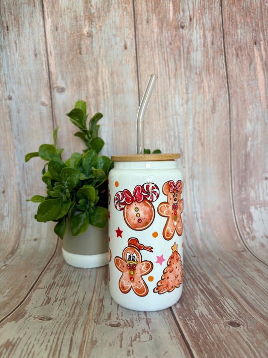 Gingerbread Glass Cup