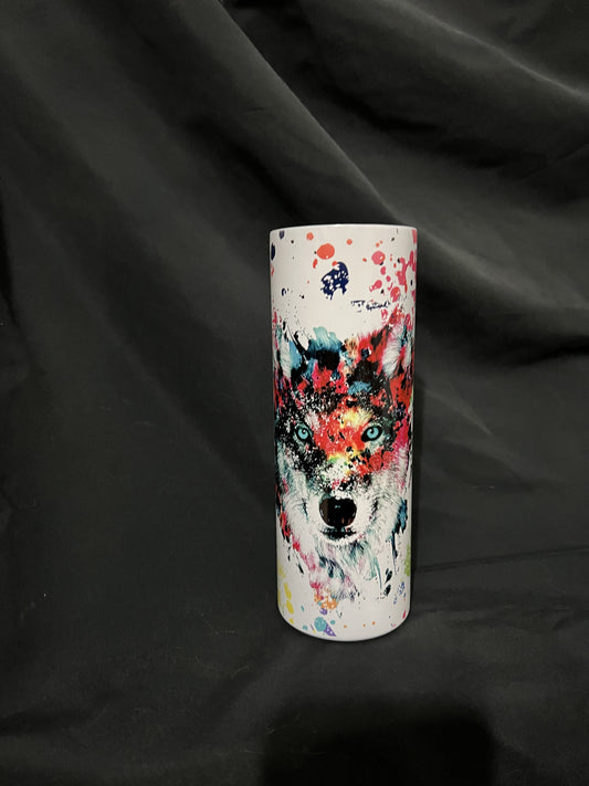 Wolf Glow in the dark Tumbler