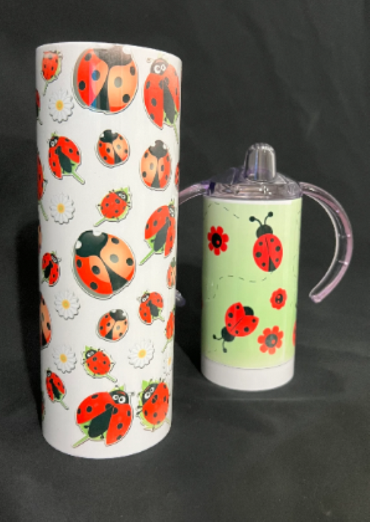 Ladybug Mommy & Me Tumbler Set